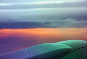 Once you're on the plane, your travel planning should be complete! Flying Above the Sunset (c) 2007 Ted Grellner